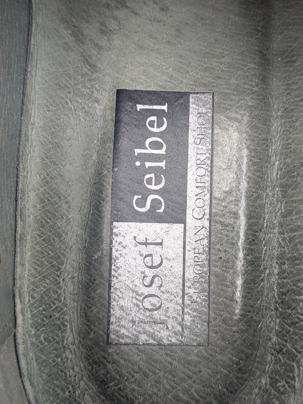 Josef Seibel Black Leather Front Zip Comfort Shoes Size 40